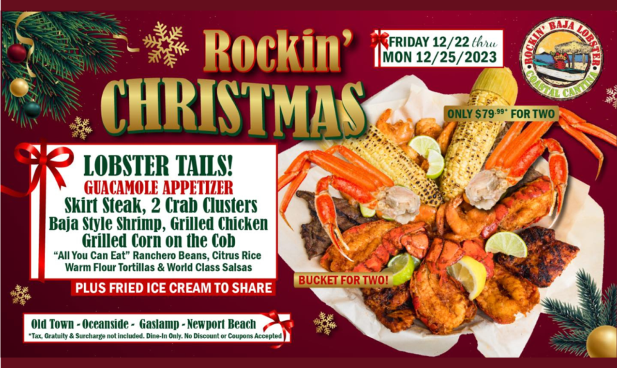 Celebrate the Holidays with Rockin’ Baja Lobster’s Special Feast