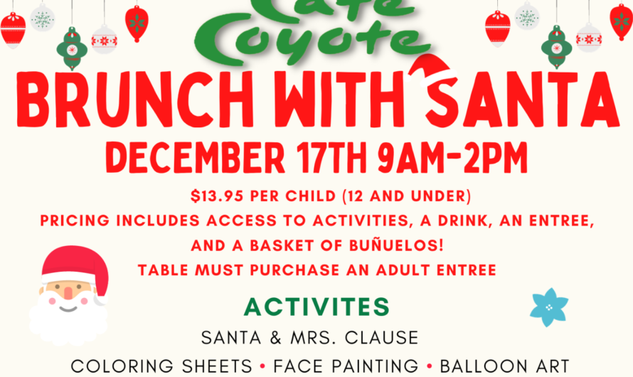 Santa Claus is Coming to Café Coyote: Join the Brunch Celebration!